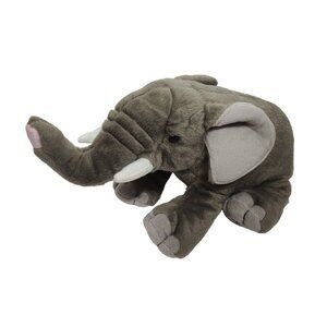Wild Republic Gray Elephant Plush Stuffed Animal Toy Realistic 14 x 6.5 inch